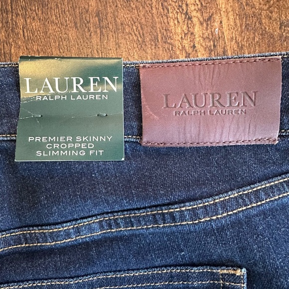 Lauren Ralph Lauren | Skinny Cropped Slimming Fit Dark Wash Jeans, 16, NWT - Picture 7 of 12